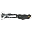 6th Sense Vega Frog fishing lure in black with lifelike leg skirts and detailed eyes, designed for effective musky fishing and fishing tackle applications.