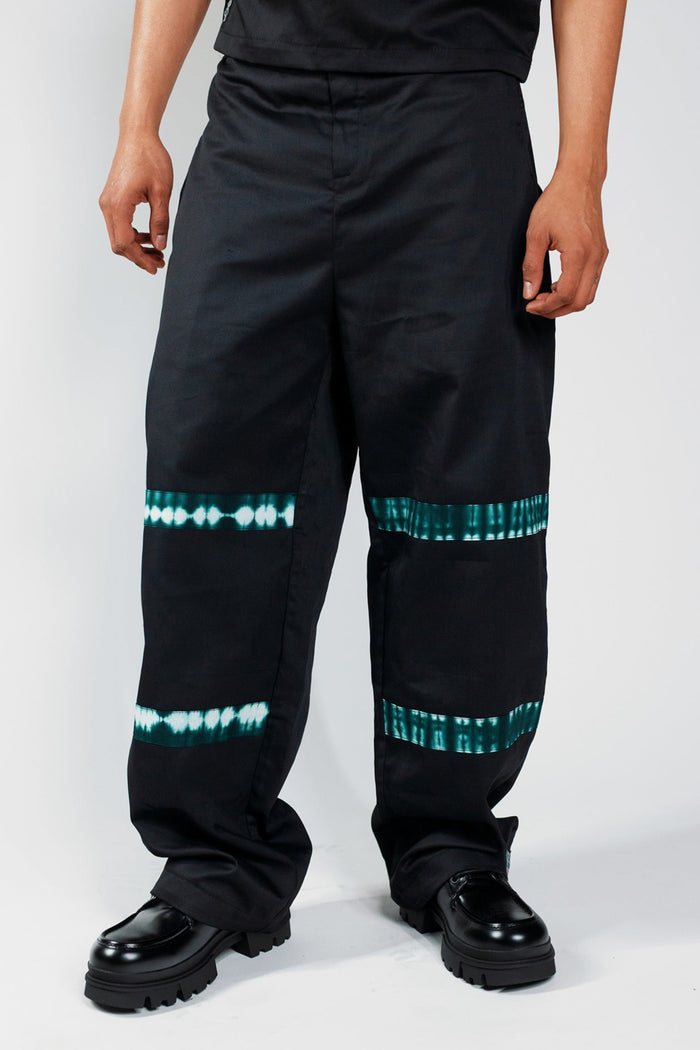 Baggy Cargo Trousers - Cargo Black / Deep Green