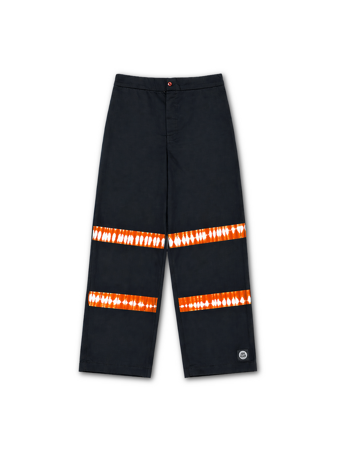 Baggy Cargo Trousers - Cargo Black / Orange