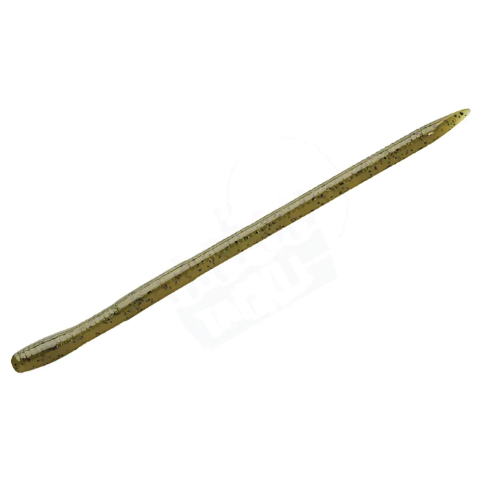 Bait Breath U30 Vein (All Sizes) fishing lure in a slim, worm-like design with a translucent olive green color and dark speckled pattern for realistic fishing tackle use.