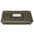 Bass Mafia Crappie Mafia Coffin 2.0 Size 3600 fishing tackle box with clear lid and multiple adjustable compartments for organized storage of fishing lures and gear.