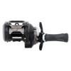 Bates EDC fishing reel featuring a compact black design with ergonomic handle and precision controls, ideal for freshwater fishing with advanced casting and retrieval performance.