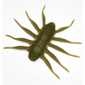 Baum Bofu MAX soft plastic fishing lure designed to imitate a crawfish with multiple flexible legs in olive green color for freshwater fishing tackle.
