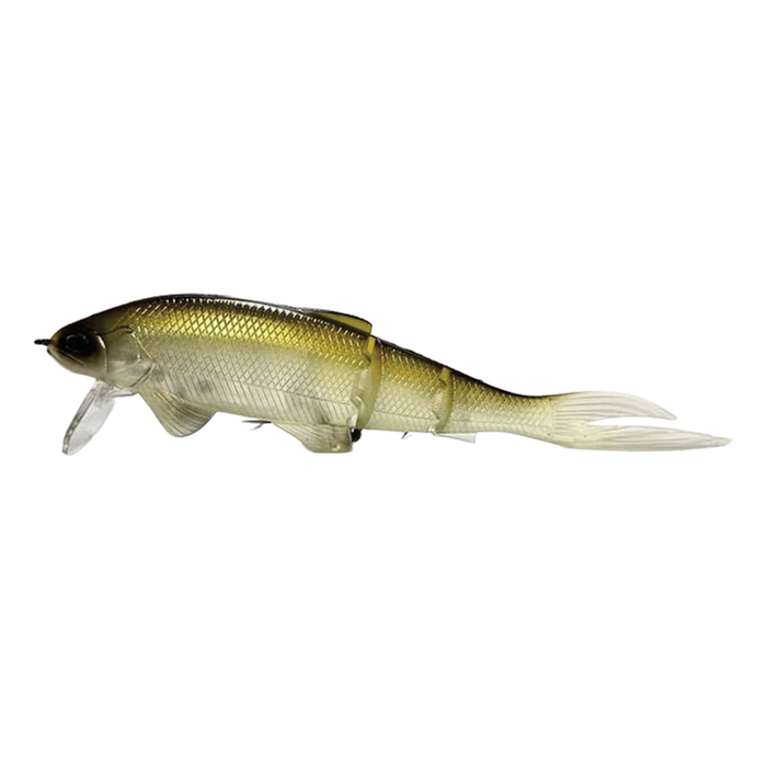 Baum Muon jointed musky fishing lure with realistic fish profile diving lip and flowing tail for freshwater fishing tackle