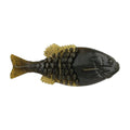Berkley PowerBait Gilly fishing lure designed to mimic a small fish with textured body in black and brown, ideal for fishing tackle and musky lure setups.