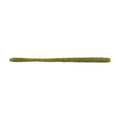 A single olive green Berkley PowerBait MaxScent D-Worm fishing lure with subtle flecks, designed for use in fishing tackle to attract fish.