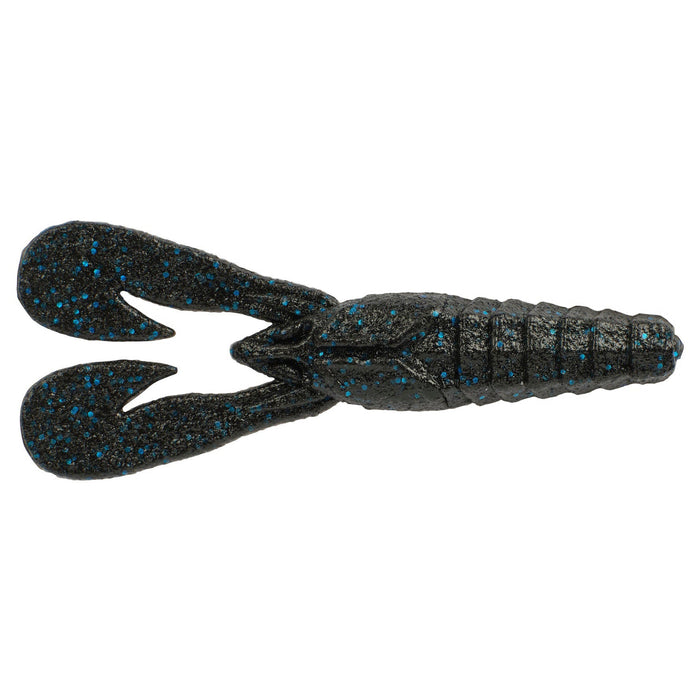 Berkley PowerBait MaxScent Stank-Bug fishing lure in dark color with blue flecks, designed to mimic a crawfish for effective fishing tackle use.