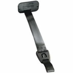 BoatBuckle F14200 Rodbuckle Retractable Fishing Rod Holder - 24" F14200 black adjustable strap with buckle designed to secure fishing rods and reels on boats for safe storage during marine activities.