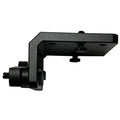 Brew City 90° Sport Track Mount - BC-90TM is a sturdy black metal bracket designed for secure mounting of fishing rods, reels, or marine electronics on a sport track system.