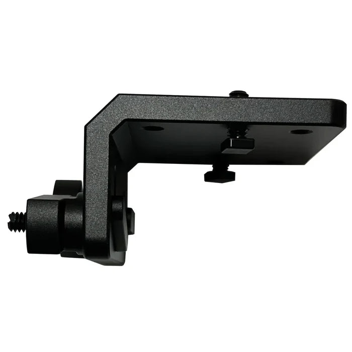 Brew City 90° Sport Track Mount - BC-90TM is a sturdy black metal bracket designed for secure mounting of fishing rods, reels, or marine electronics on a sport track system.