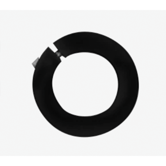 Brew City Plastic Depth Collar - CWV-1118, a black circular fishing accessory designed to measure and control depth on fishing lines, made of durable plastic.