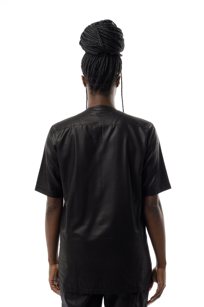 Button Neck Buba - Black