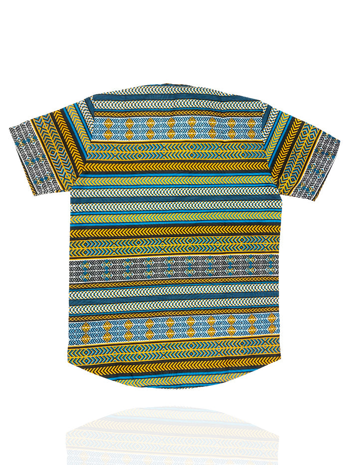 Button Neck Buba - Busumbala Print