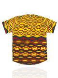 Button Neck Buba - Madiana Print