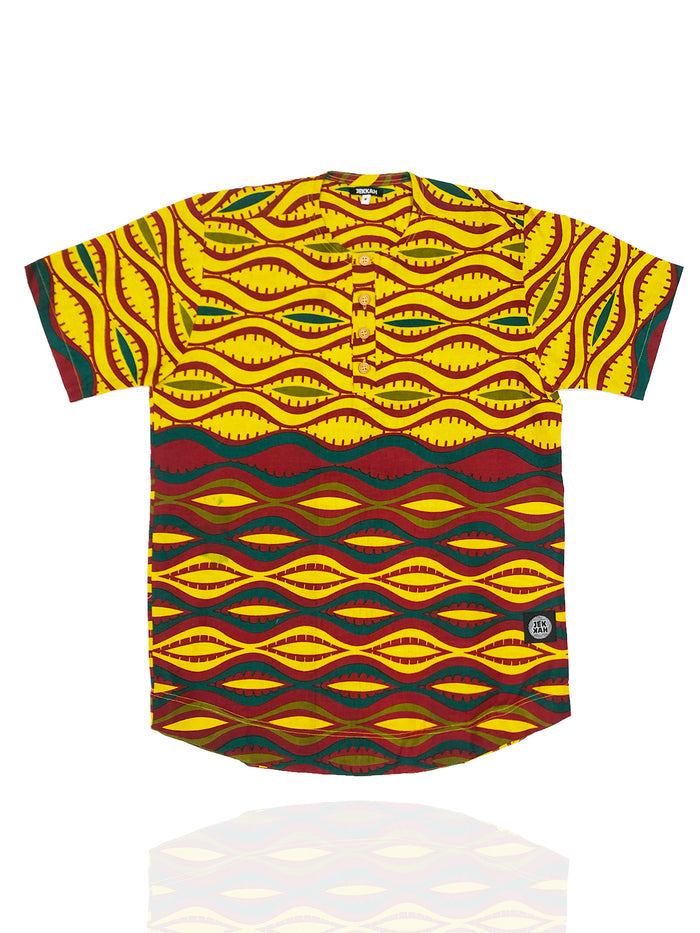 Button Neck Buba - Madiana Print