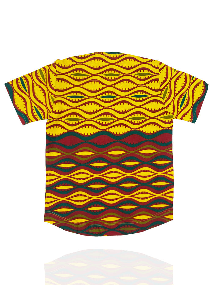 Button Neck Buba - Madiana Print
