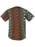 Button Neck Buba - Nsuta Print