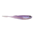 CAST Fishing Echo 3.5" soft plastic fishing lure in translucent purple with realistic fish eye and subtle scale texture, designed for effective fishing tackle use.