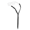 Chums Original Sunglasses Retainer in black, designed to securely hold sunglasses around the neck with adjustable toggle for a comfortable fishing or outdoor activity experience.