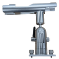 Cisco Patriot Cradle Rod Holder Track Mount SKU:PKPCR is a silver metal fishing rod holder with adjustable components and mounting hardware designed for secure installation on a track system.