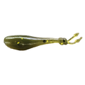 Clam Niku Plastics - Crappie Chronicles Custom Colors soft plastic fishing lure in green with yellow and black specks, designed for freshwater fishing tackle.