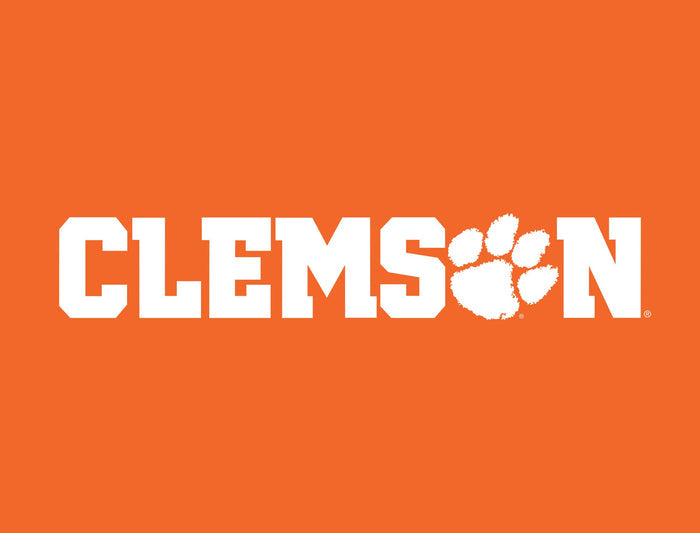 Clemson Paw Wordmark Yardsy Sign