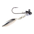 Coolbaits Lures Down Under Underspin - Silver Blade fishing lure featuring a sharp hook with a weighted silver blade designed for attracting fish in freshwater environments.