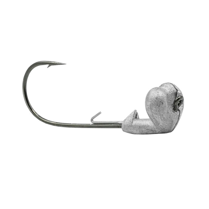Core Tackle Strut Head Jig Head with a sharp fishing hook and streamlined weighted head designed for improved lure action in fishing tackle.