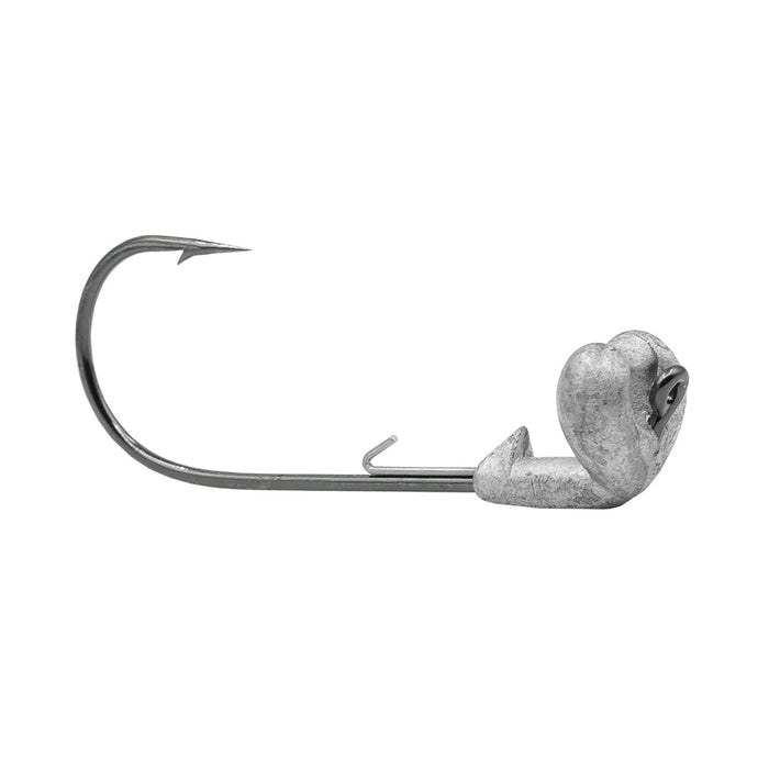 Core Tackle Strut Head Jig Head with a sharp single hook and heart-shaped weighted head designed for fishing tackle and lure applications.
