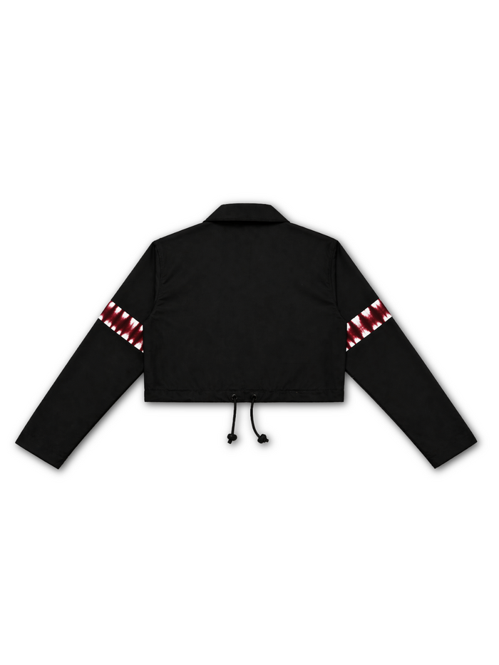 Cropped Cargo Jacket - Deep Red