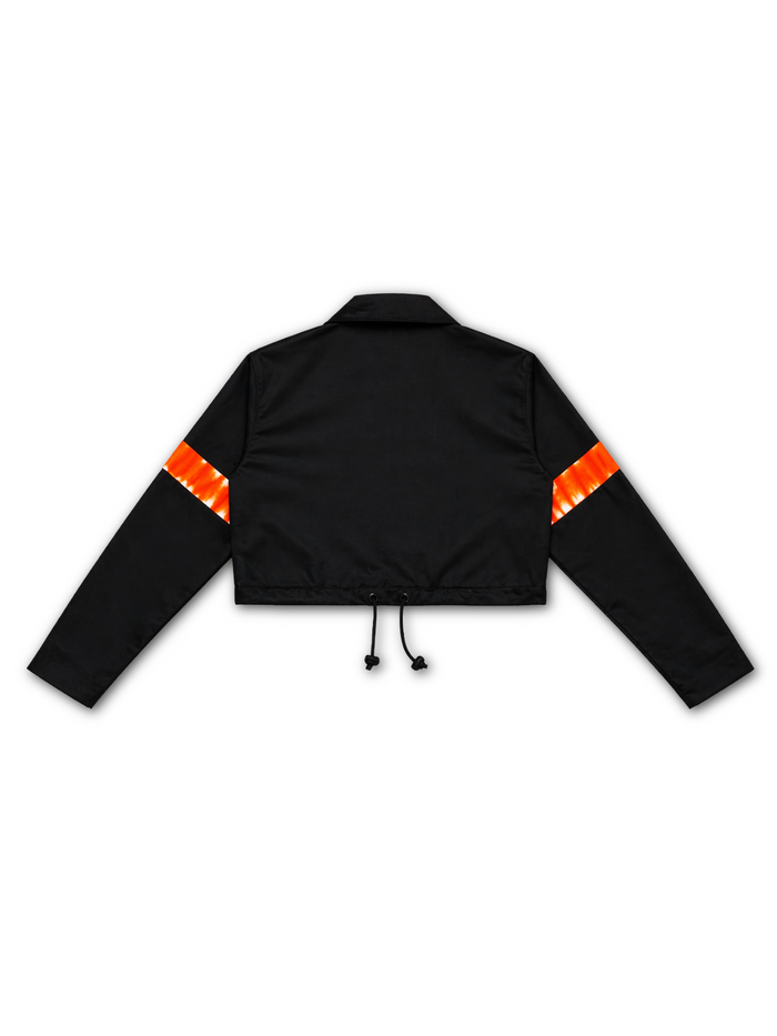 Cropped Cargo Jacket - Orange
