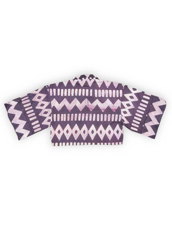 Cropped Resort Shirt – Purple Brown | Antilliaanse Feesten Capsule