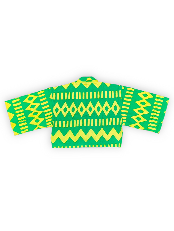 Cropped Resort Shirt – Yellow Green | Antilliaanse Feesten Capsule