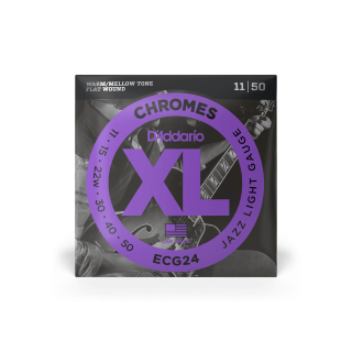 D'Addario 11-50 Jazz Light, XL Chromes Electric Guitar Strings ECG24