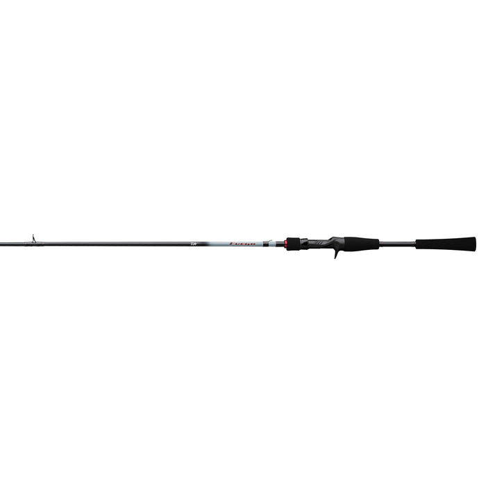 Daiwa Fuego B Casting Rods fishing rod featuring a sleek black handle with ergonomic grip and lightweight blank designed for precision casting in musky and freshwater fishing.