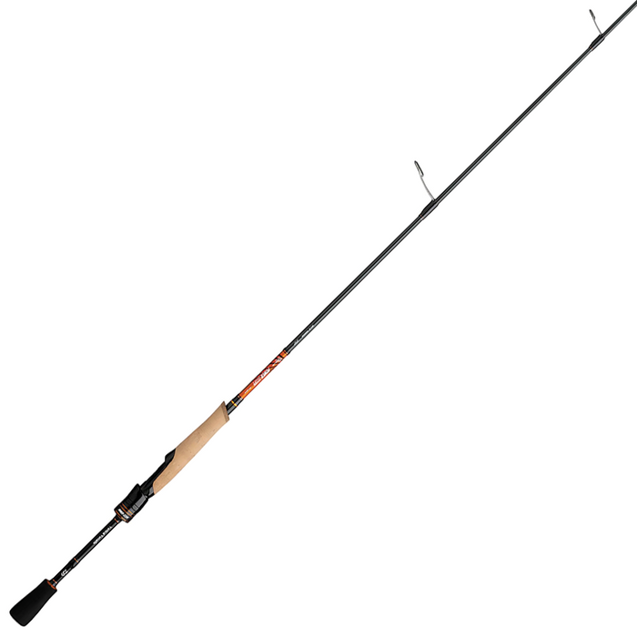 Daiwa Power Scope - Spinning (FFS Rod) featuring a sleek black design with a comfortable cork handle and precision guides, ideal for fishing rods and reels enthusiasts.