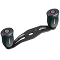 Daiwa Carbon Crank Handle Sets - MV-FA featuring a lightweight carbon fiber body with ergonomic dark green handles and SLP Works branding designed for enhanced fishing reel performance.