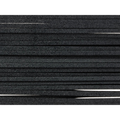 Decoy SR2 Regular Silicone Rubber Skirting Material shown as black flexible strips for customizing fishing lures and musky tackle