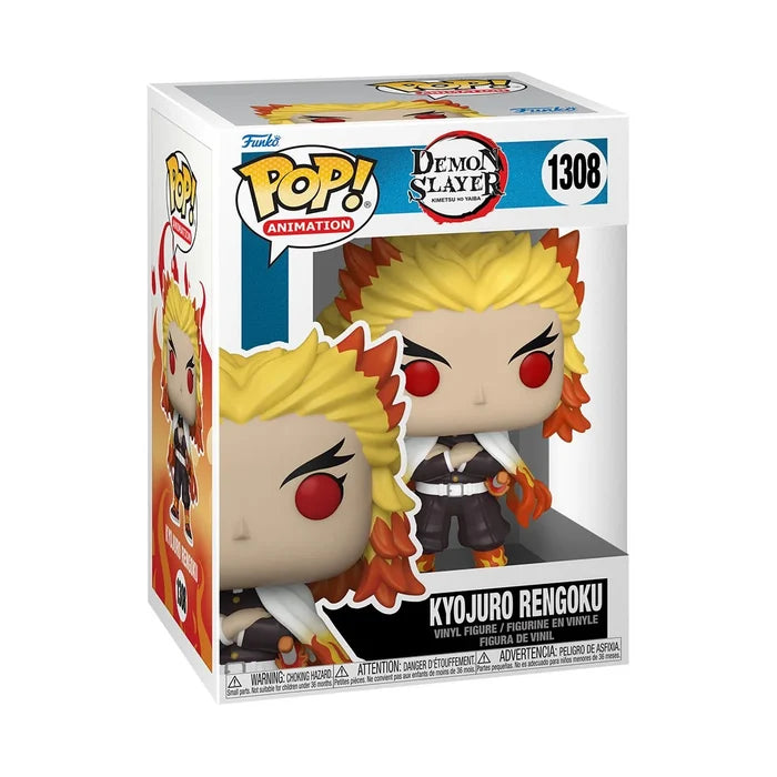 Demon Slayer: Kimetsu no Yaiba Kyojuro Rengoku Funko Pop! Vinyl Figure #1308