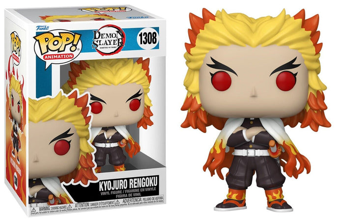Demon Slayer: Kimetsu no Yaiba Kyojuro Rengoku Funko Pop! Vinyl Figure #1308