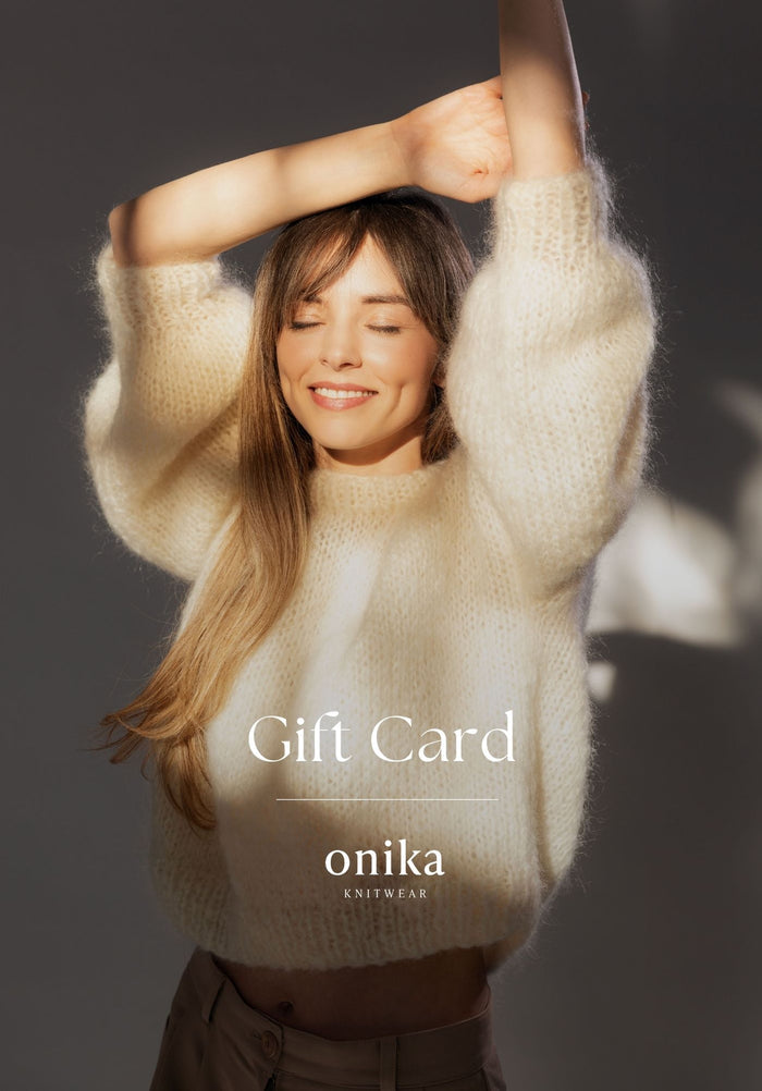 Gift card "Onika Knitwear"