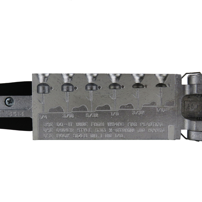 Do-it Molds Midwest Finesse Jig Mold metal tool for shaping fishing jig heads in various sizes, ideal for crafting custom fishing tackle.