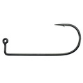 Close-up image of a single black fishing hook with a sharp point and barb, labeled Do-it Molds Owner 5318 (For Do-it Molds), designed for fishing tackle use.