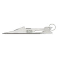 Dr. Slick ECO Knot Tyer made of stainless steel with compact design and keyring attachment, ideal for tying precise fishing knots in tackle and fishing rods maintenance.