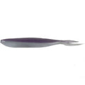 Soft plastic fishing lure in purple and grey shades with a forked tail, designed for use with the DRT VTS5 fishing tackle.
