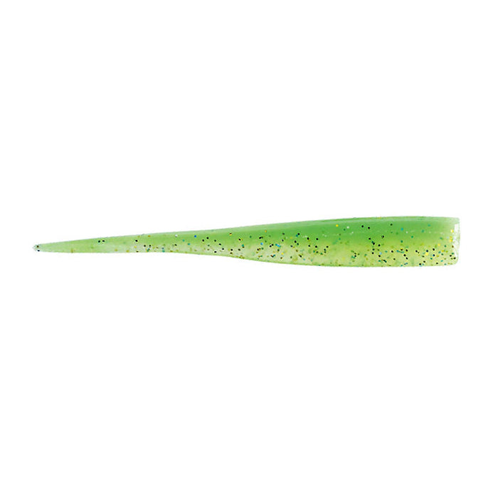 Duo Realis Bayruf BR Fish soft fishing lure in green with black speckles designed for musky and other freshwater fishing tackle.