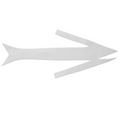 Eastern Trophy Tails-CK Baitfish Tail in plain white, designed as a flexible fishing lure tail for musky and other fishing tackle applications.