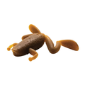 Engine Bousougaeru Muscle fishing lure in brown and orange tones with textured body and flexible appendages designed to mimic a frog for effective musky fishing tackle.