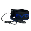 EVOLV Fishing Tournament Edition Spinning Rod Sleeve in black with blue logo, featuring adjustable cord and durable material to protect fishing rods and reels during transport.