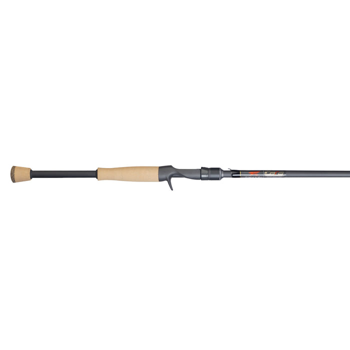 Falcon Rods Cara Casting Rods featuring a sleek black blank and comfortable cork handle designed for precision casting and durability, ideal for serious anglers.